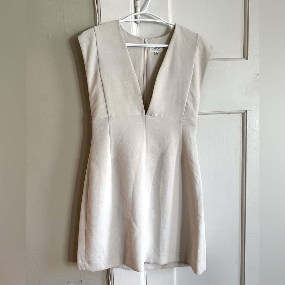 Wilfred Cream Mini Dress